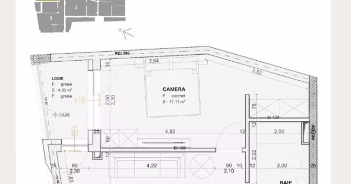 Apartament de vânzare cu 2 camere în zona Central, Cluj-Napoca