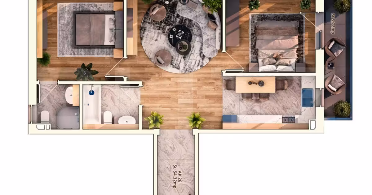 Apartament de vânzare cu 3 camere în zona Mărăști, Cluj-Napoca