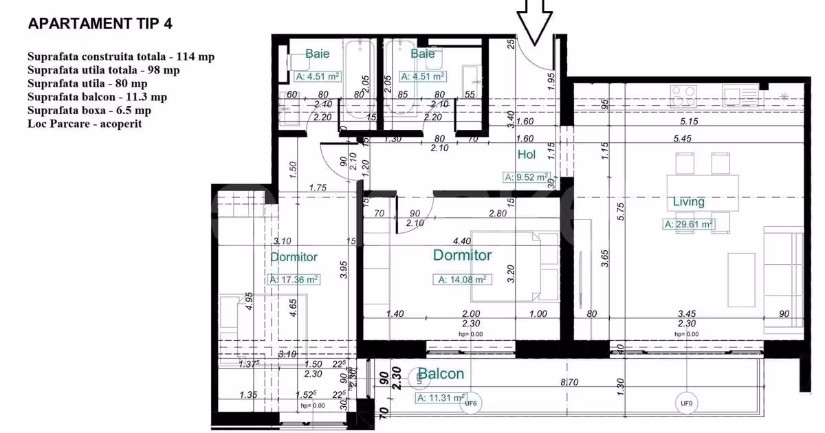 Apartament de vânzare cu 3 camere în zona Tomis Plus, Constanța