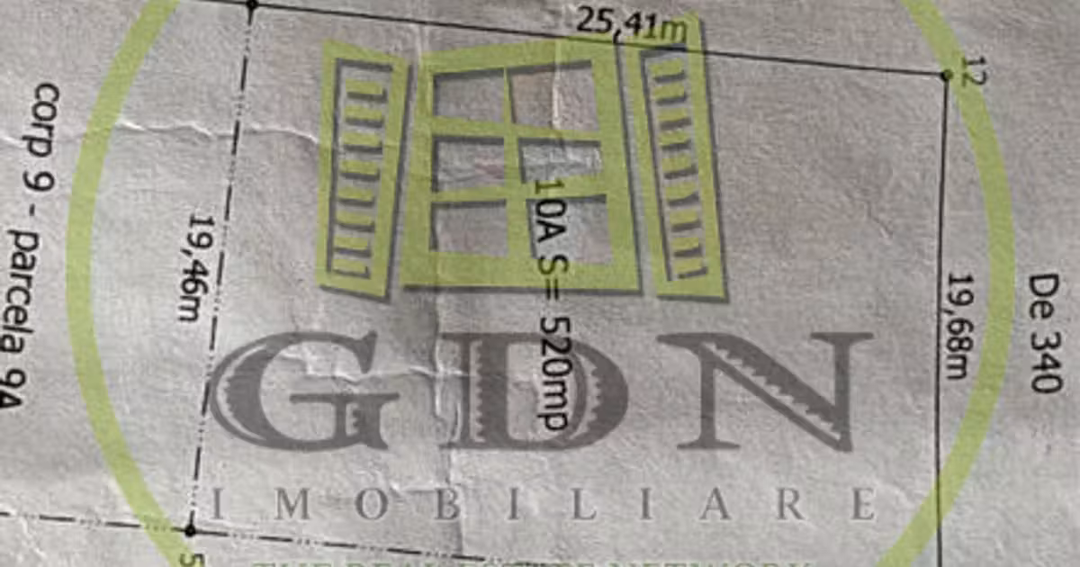 Teren Construcții intravilan de vânzare de 520 mp, în Malu Mare