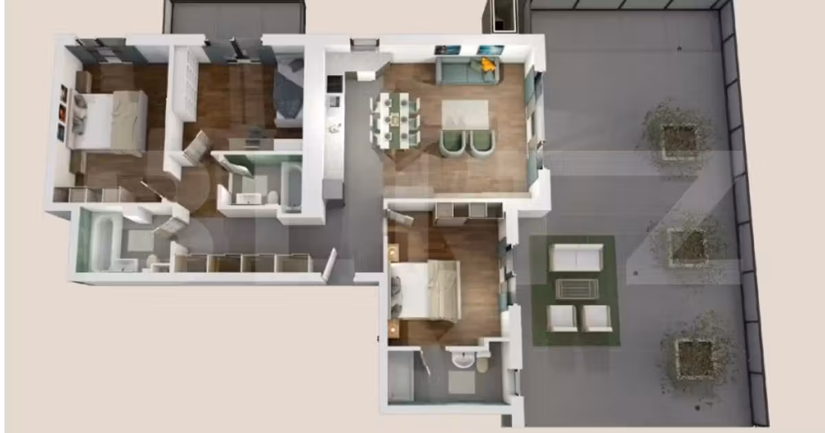 Apartament de vânzare cu 4 camere în zona Mănăștur, Cluj-Napoca