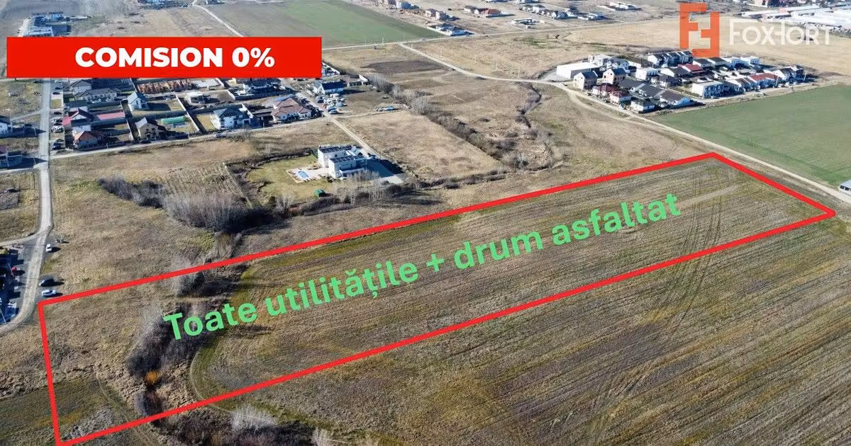Teren Construcții intravilan de vânzare de 576 mp, în Moșnița Nouă