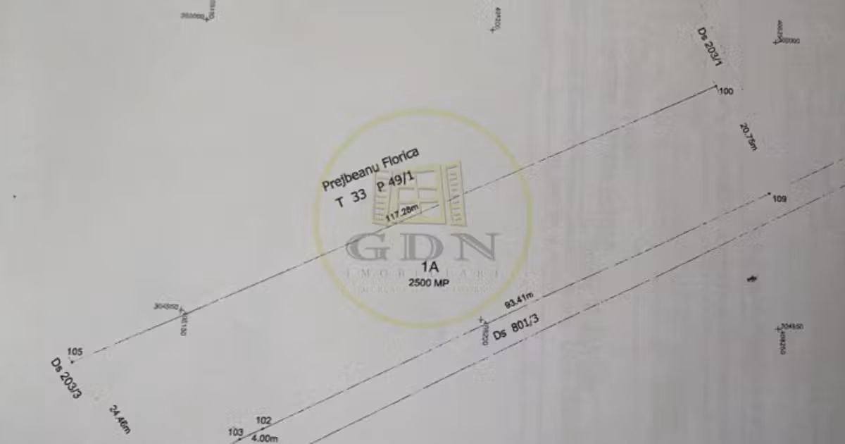 Teren Construcții intravilan de vânzare de 2500 mp, în Malu Mare