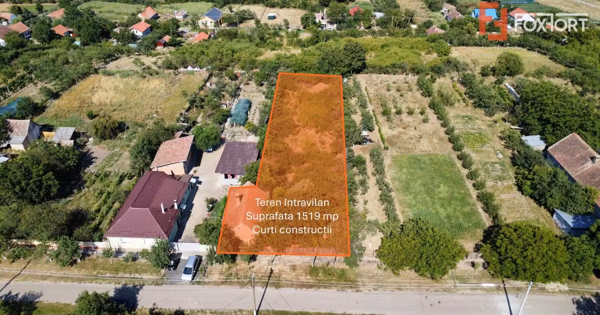 Teren Construcții intravilan de vânzare de 1519 mp, în Murani