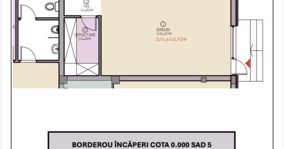 Spațiu comercial de vânzare de 48.93 mp, în Moșnița Nouă