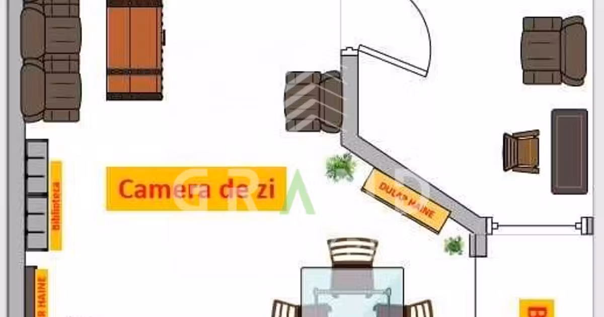 Apartament de vânzare cu 2 camere, mobilat în zona Mărăști, Cluj-Napoca