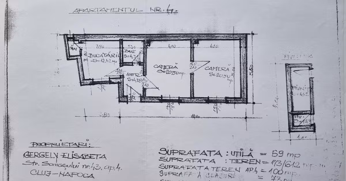 Apartament de vânzare cu 2 camere în zona Central, Cluj-Napoca