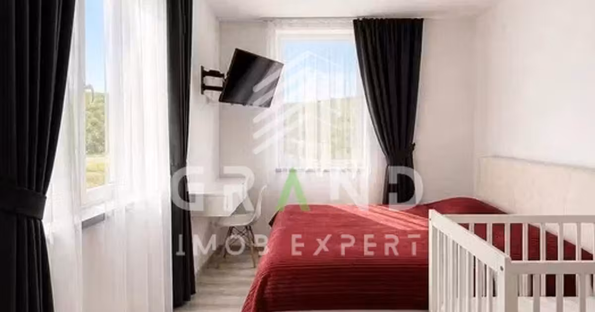 Apartament de vânzare cu 2 camere, mobilat în Florești