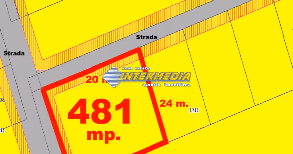 Teren Construcții intravilan de vânzare de 481 mp, în zona Nord-Est, Alba Iulia