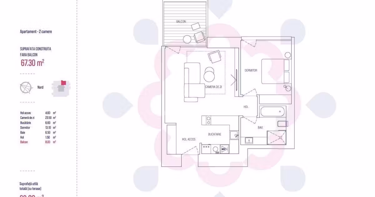 Apartament de vânzare cu 2 camere în zona Barbu Văcărescu, Sector 2