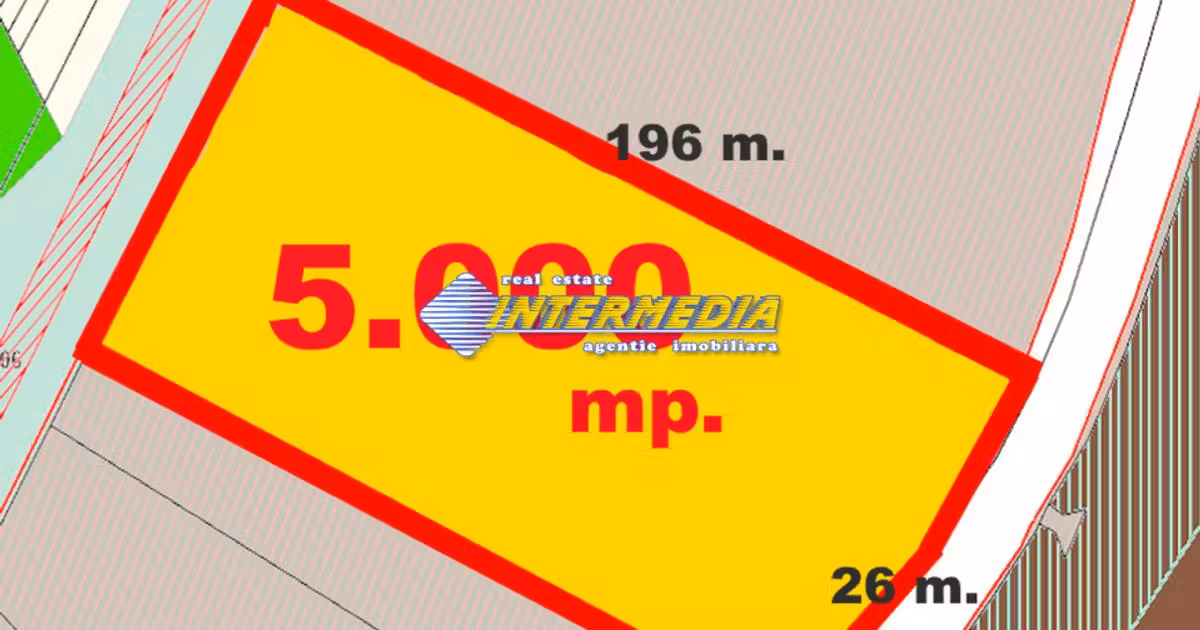 Teren Construcții intravilan de vânzare de 5000 mp, în zona Exterior Vest, Alba Iulia