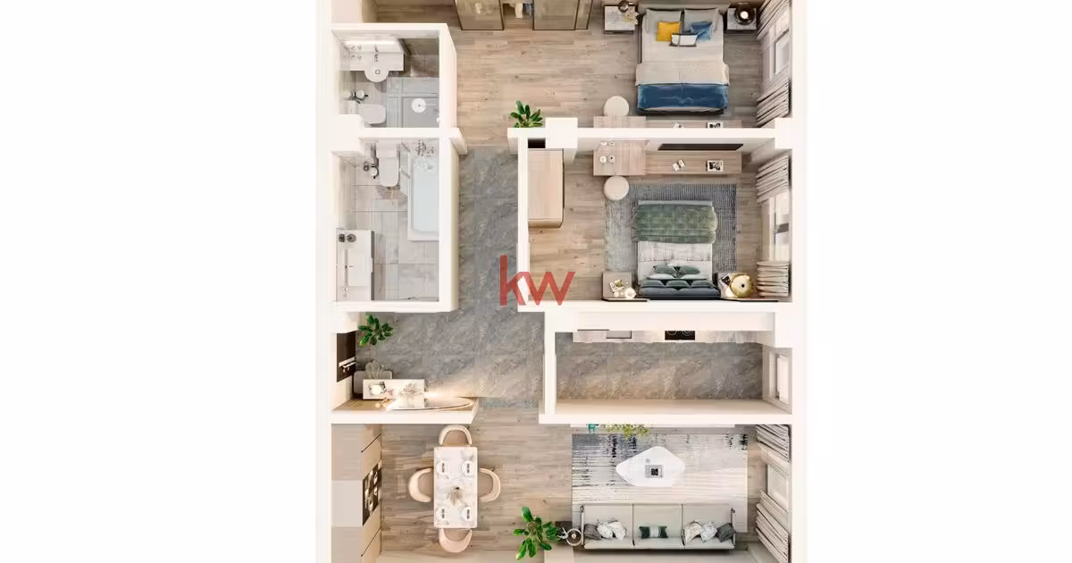 Apartament de vânzare cu 3 camere în Valea Lupului