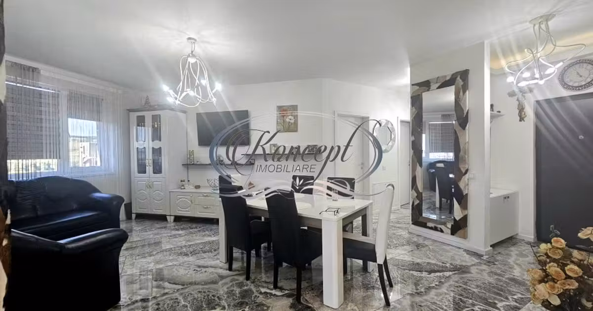 Apartament de vânzare cu 3 camere, mobilat în Florești