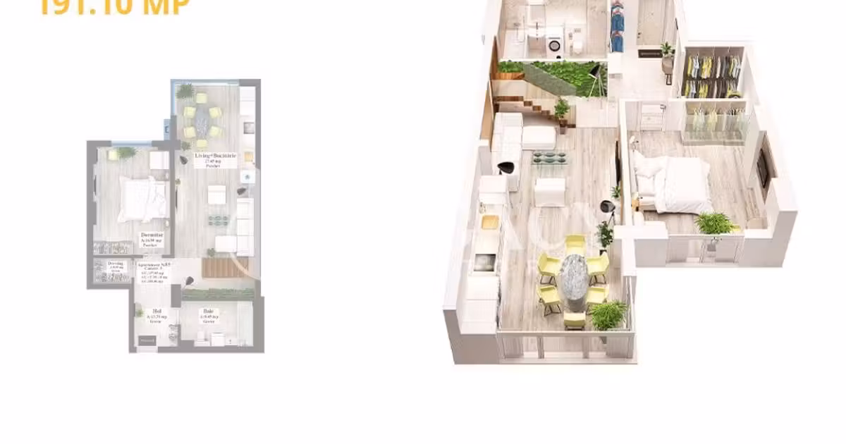 Penthouse de vânzare cu 5 camere în zona Copou, Iași