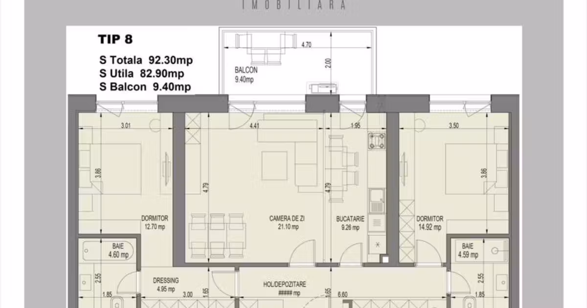 Apartament de vânzare cu 3 camere în zona Aviației, Sector 1