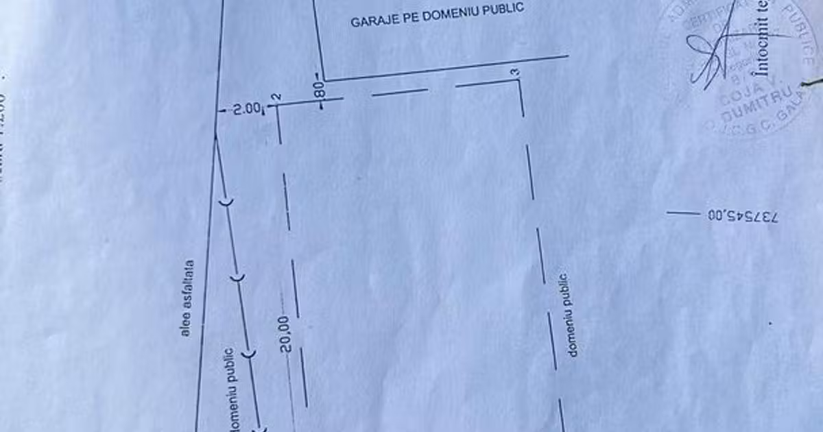Teren Construcții de vânzare de 220 mp, în zona Țiglina 2, Galați