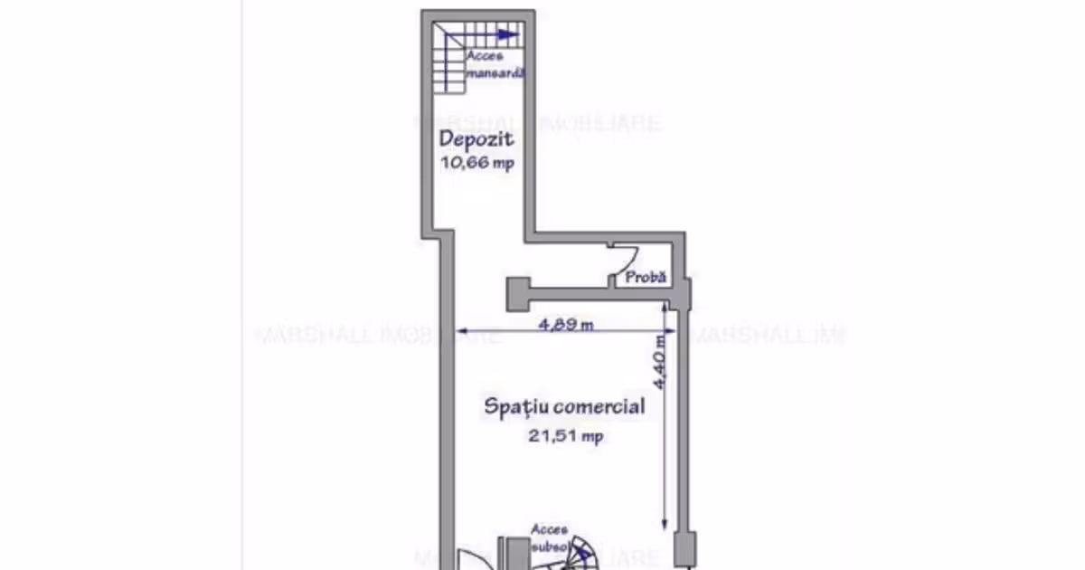 Spațiu comercial de vânzare 125.45 mp în zona Ultracentral, Ploiești