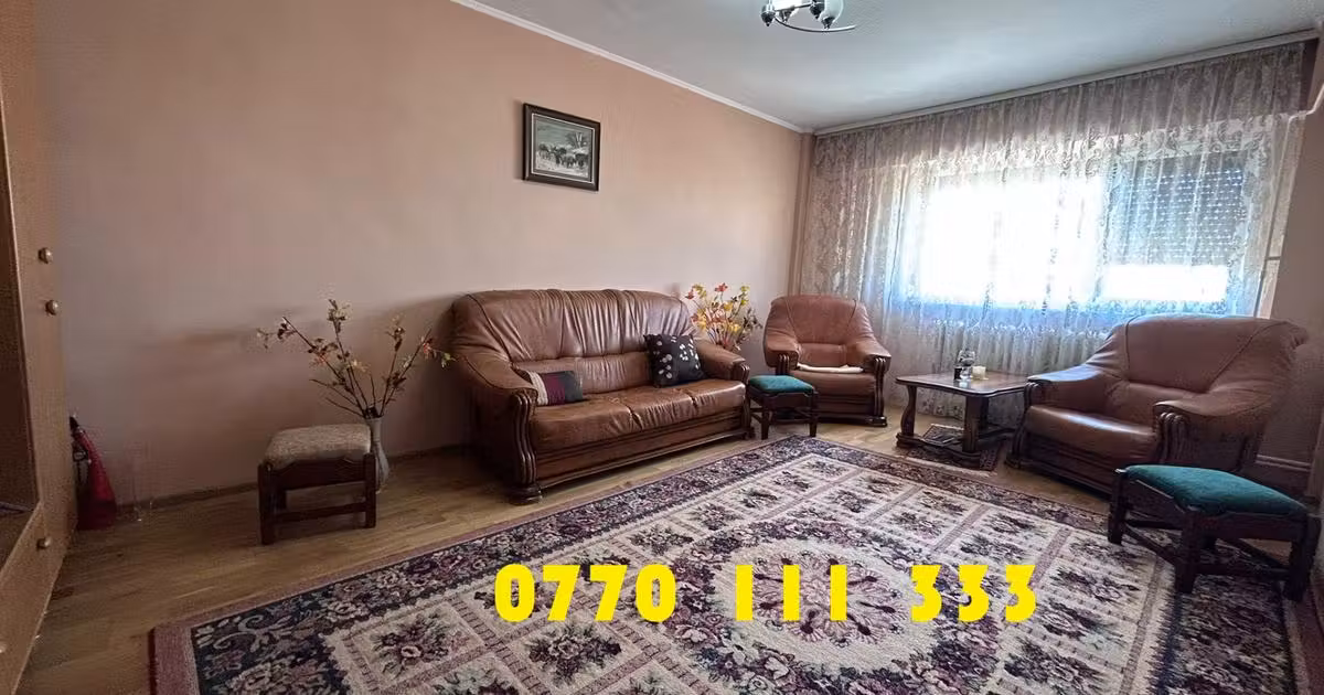 Apartament de vânzare cu 3 camere, mobilat în zona Dorobanți, Brăila