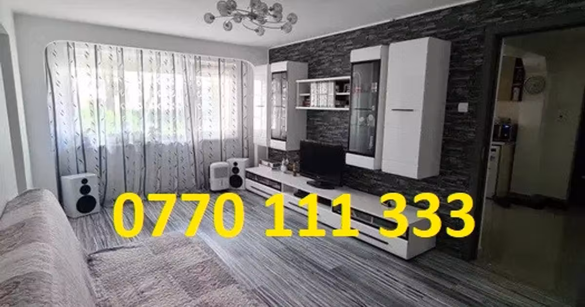 Apartament de vânzare cu 3 camere, mobilat în zona Viziru 1, Brăila