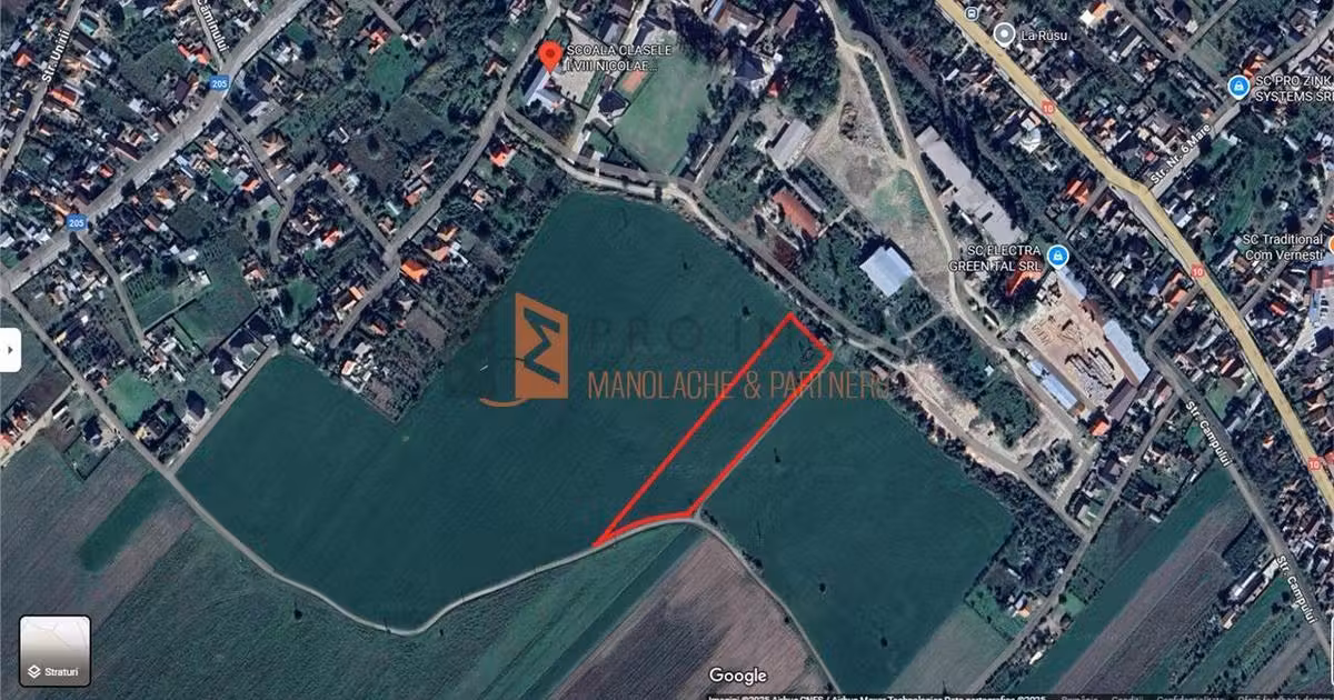 Teren agricol intravilan de vânzare de 10001 mp, în Vernești