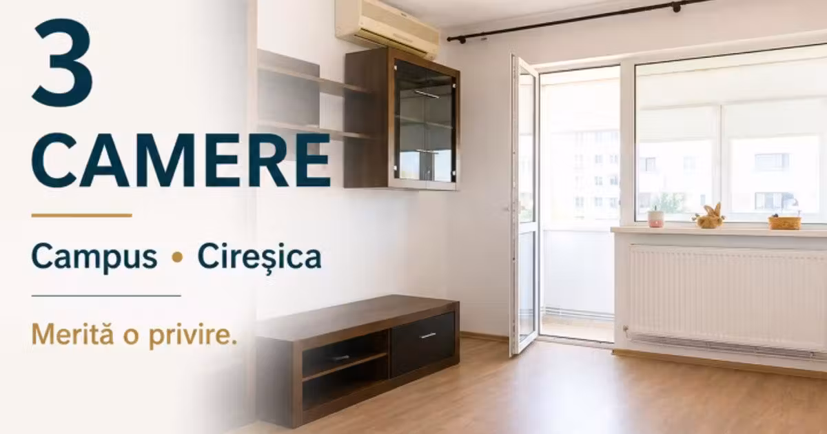 Apartament de vânzare cu 3 camere, mobilat în zona Tomis Nord, Constanța
