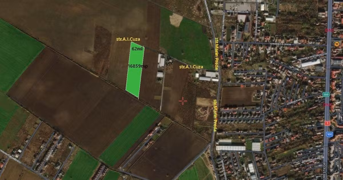 Teren Construcții intravilan de vânzare de 16859 mp, în Otopeni