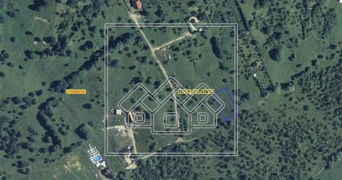 Teren Construcții intravilan de vânzare de 1255 mp, în Cisnădioara