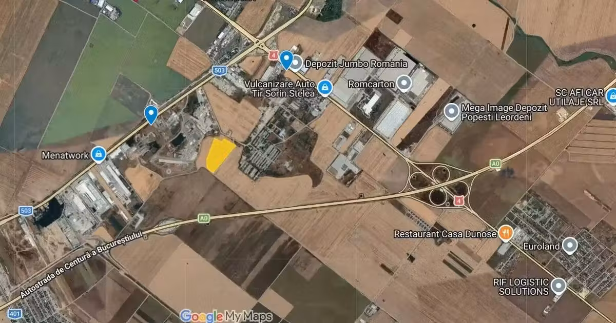 Teren intravilan de vânzare de 10000 mp, în Popești-Leordeni