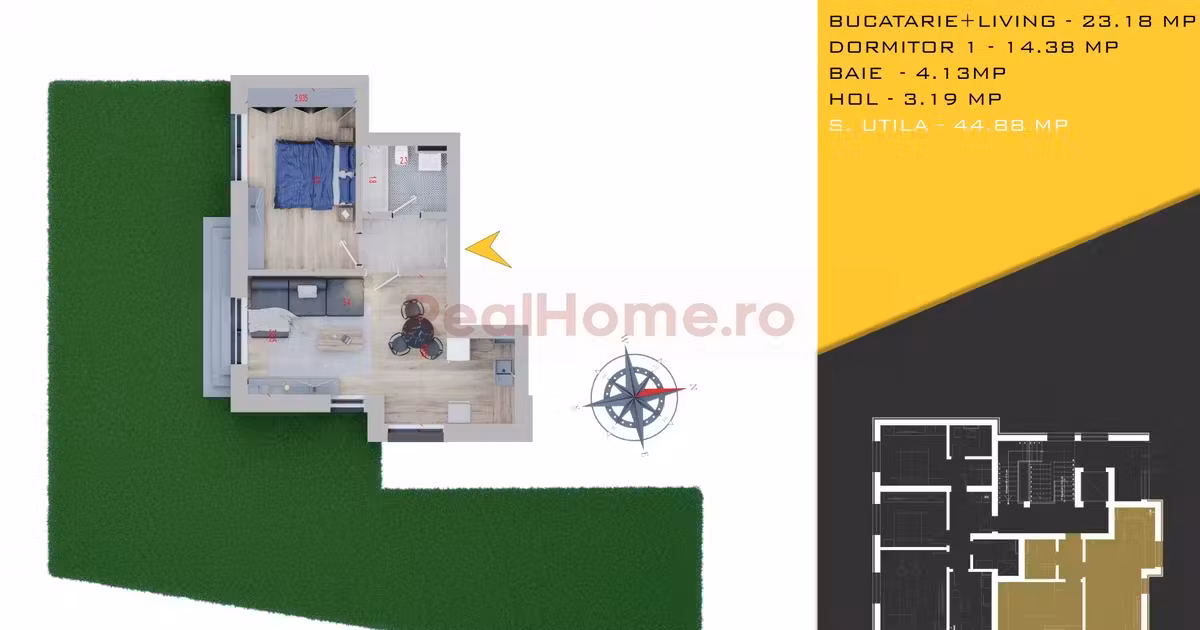 Apartament de vânzare cu 2 camere în zona Theodor Pallady, Sector 3