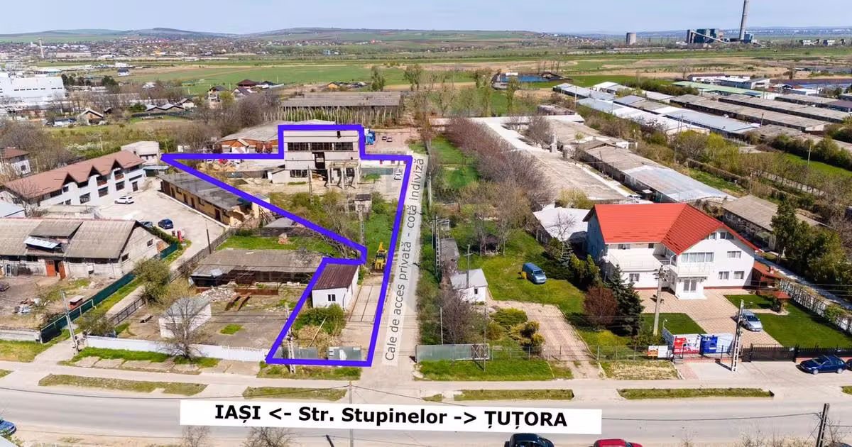 Teren Construcții intravilan de vânzare de 3820 mp, în Tomești