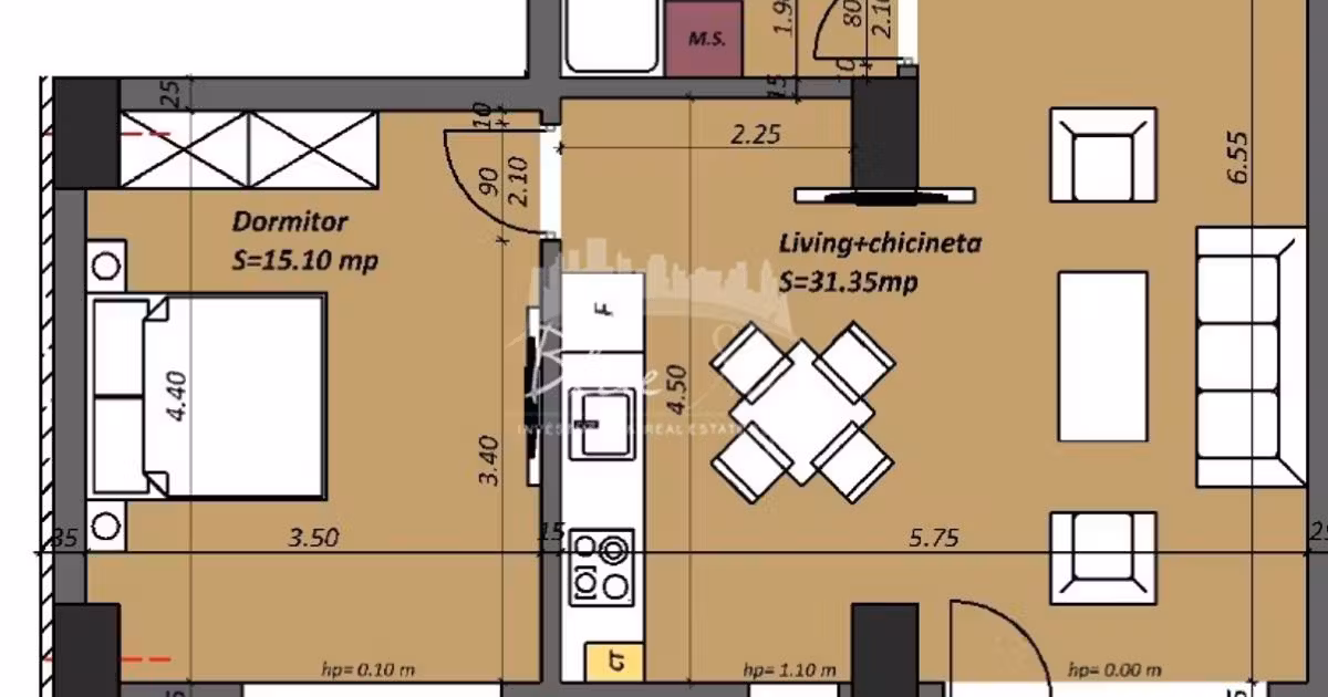 Apartament de vânzare cu 2 camere în zona Tomis Plus, Constanța
