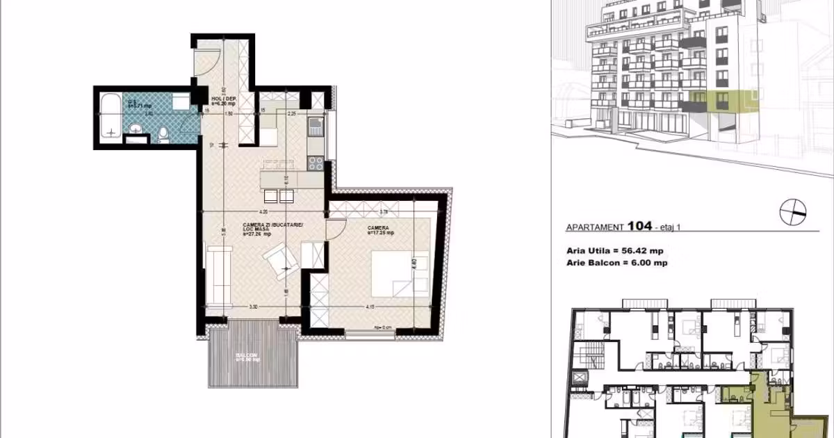 Apartament de vânzare cu 2 camere în zona Gheorgheni, Cluj-Napoca