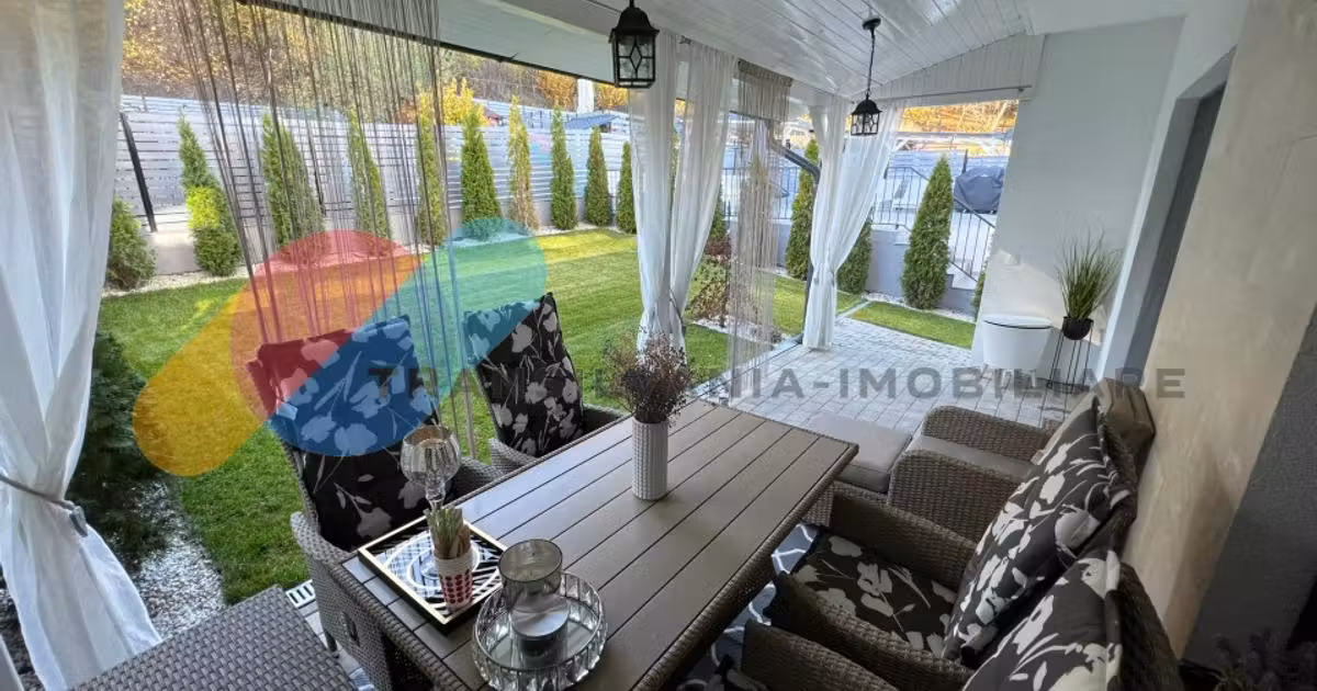 Duplex de vânzare cu 4 camere, mobilat în Popești