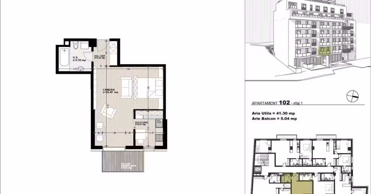 Apartament de vânzare cu 2 camere în zona Gheorgheni, Cluj-Napoca