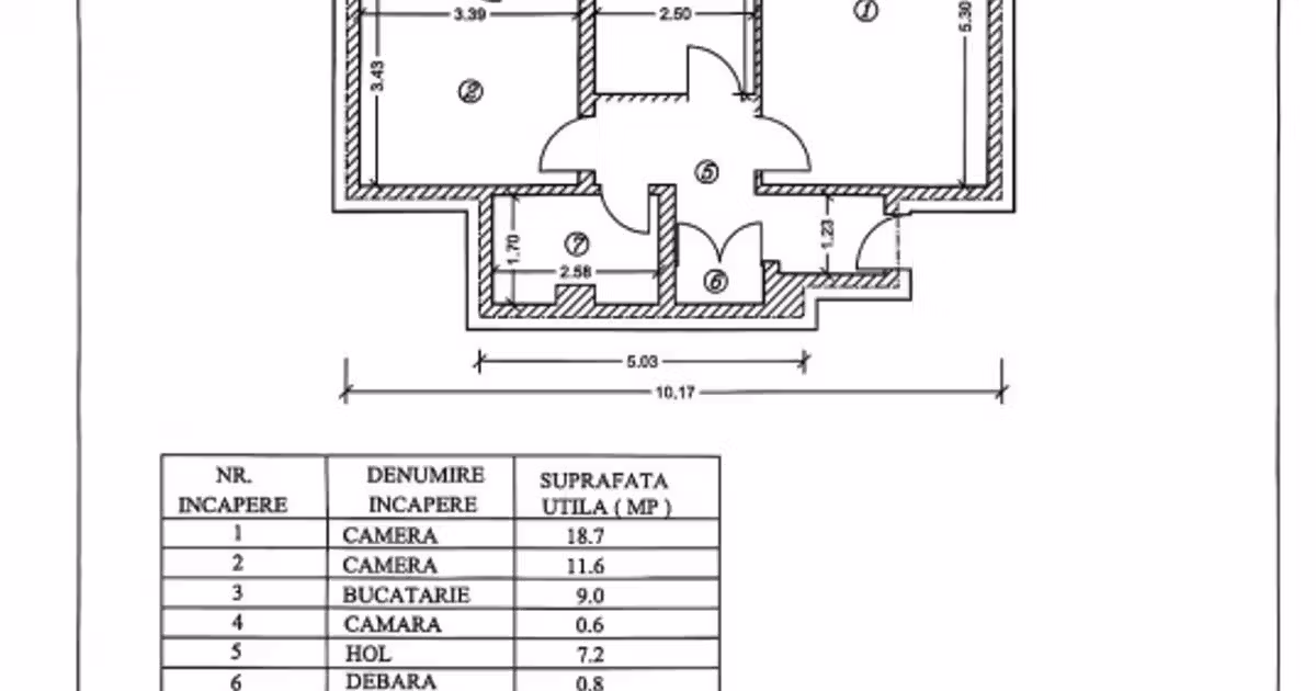 Apartament de vânzare cu 2 camere în zona Malu Roșu, Ploiești