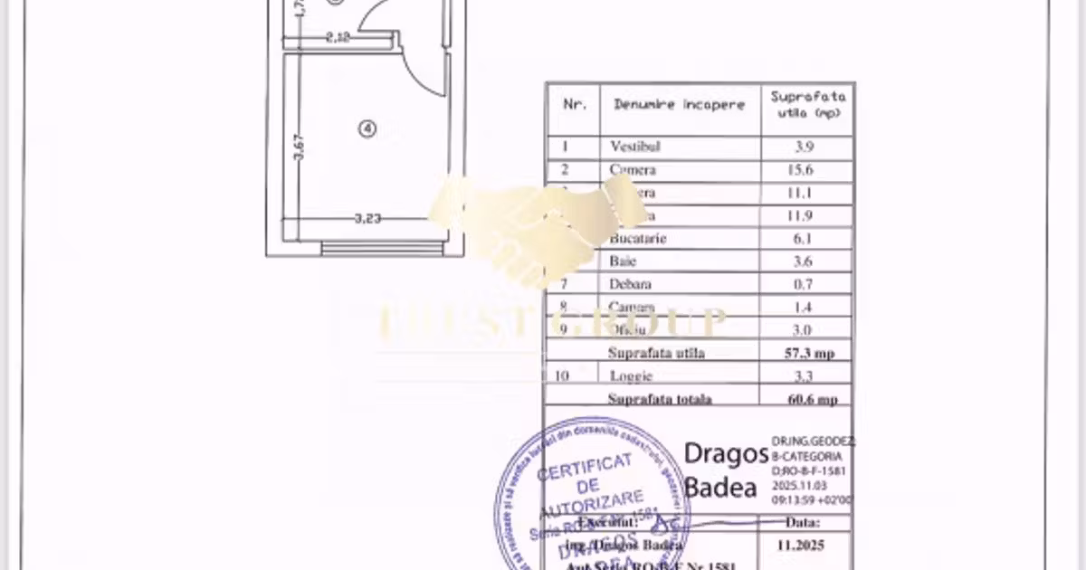 Apartament de vânzare cu 3 camere în zona Drumul Taberei, Sector 6