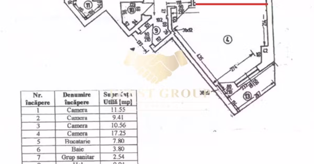 Apartament de vânzare cu 4 camere în zona Turda, Sector 1