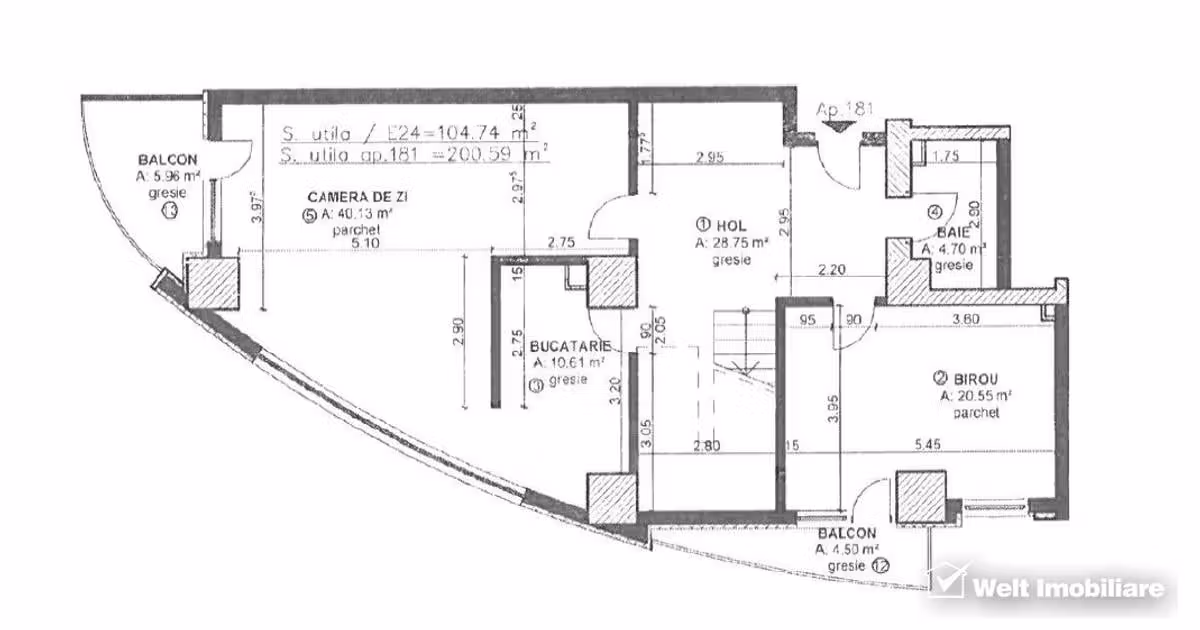 Penthouse de vânzare cu 5 camere în zona Mănăștur, Cluj-Napoca