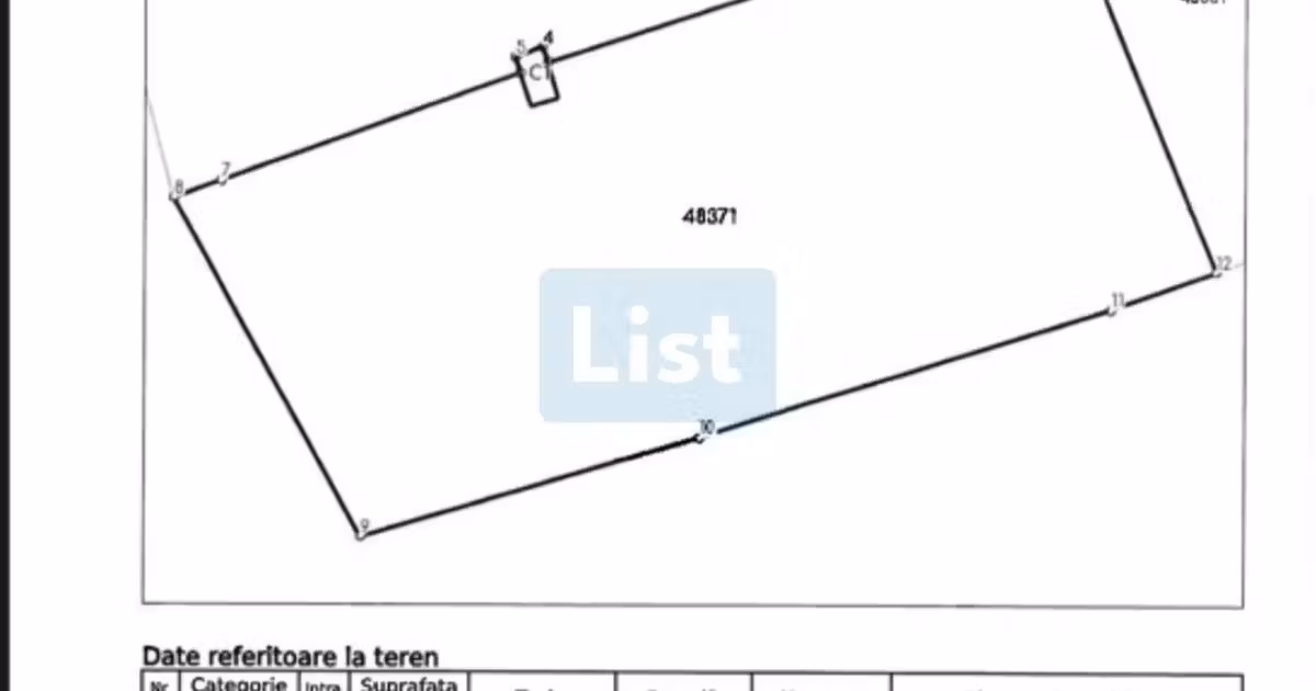 Teren agricol intravilan de vânzare de 14851 mp, în zona Moroasa 1, Reșița