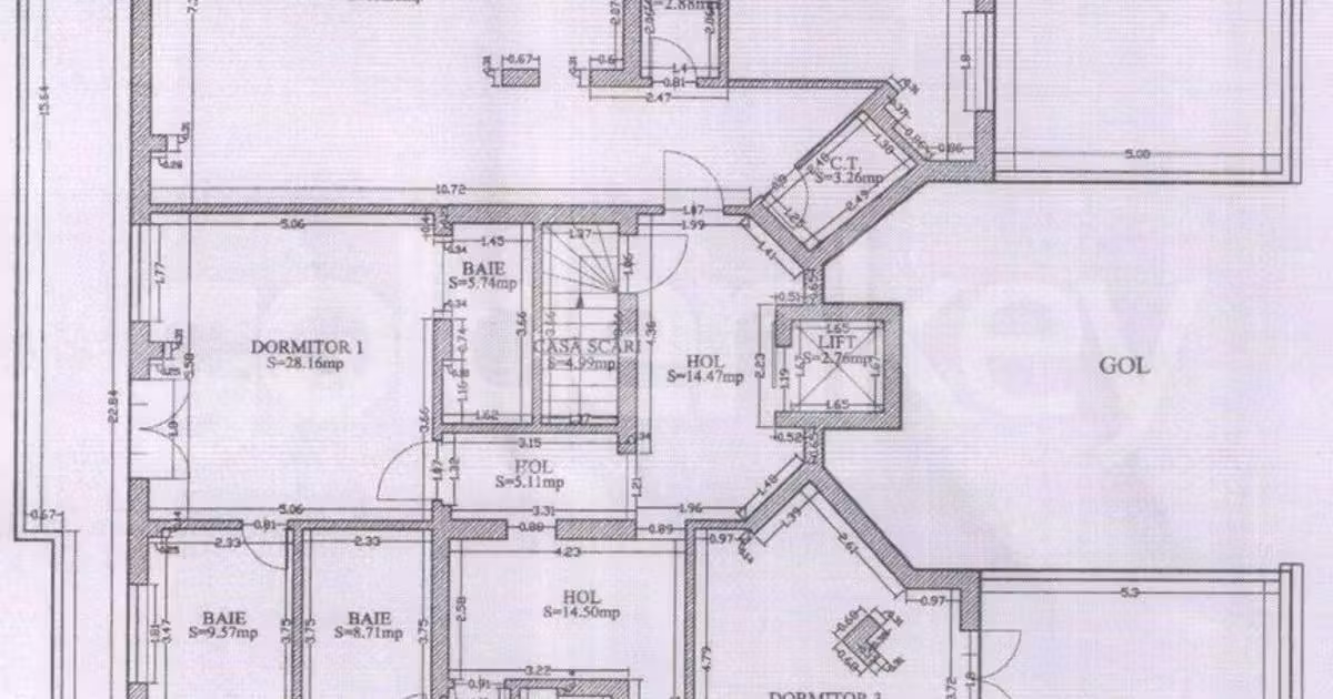 Penthouse de vânzare cu 5 camere, mobilat în zona Șoseaua Nordului, Sector 1