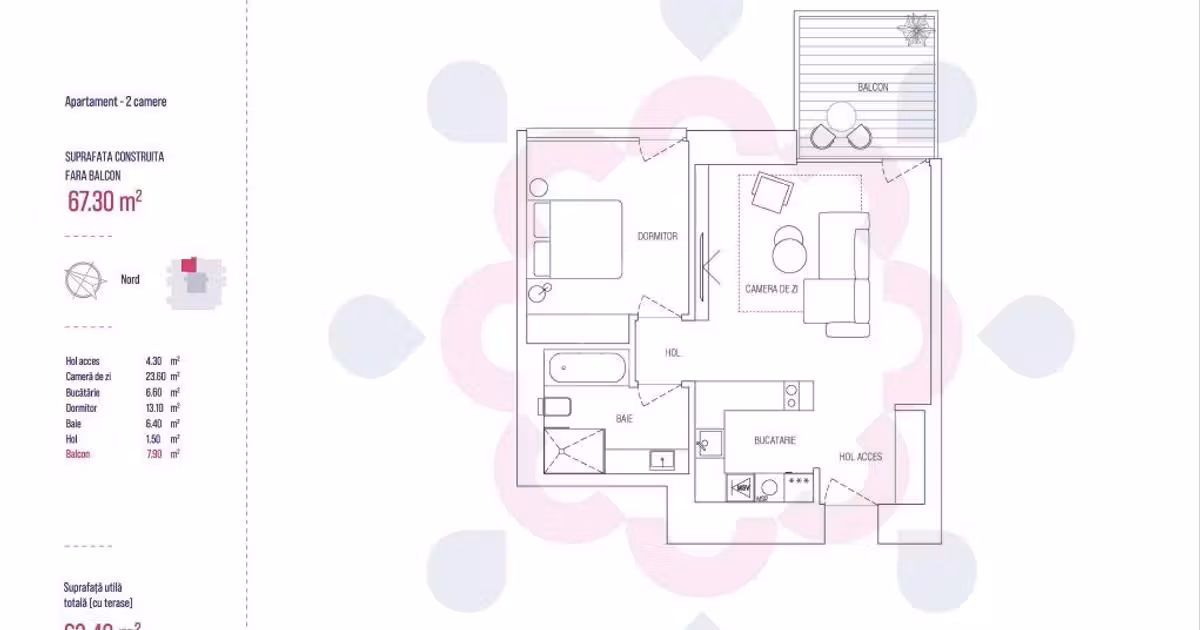 Apartament de vânzare cu 2 camere în zona Barbu Văcărescu, Sector 2
