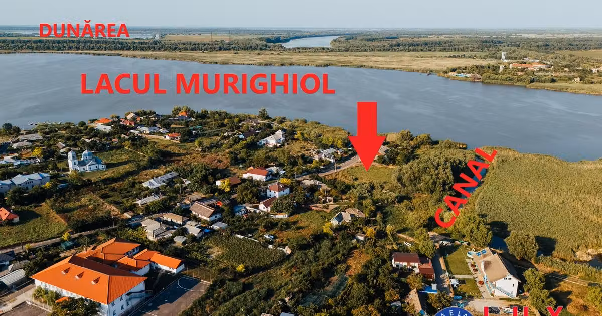 Teren Construcții intravilan de vânzare de 1500 mp, în Murighiol