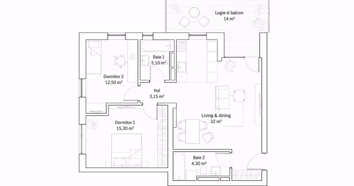 Apartament de vânzare cu 3 camere în zona Mehala, Timișoara