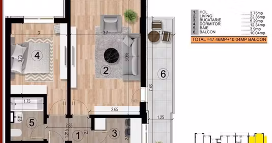 Apartament Sud-Est