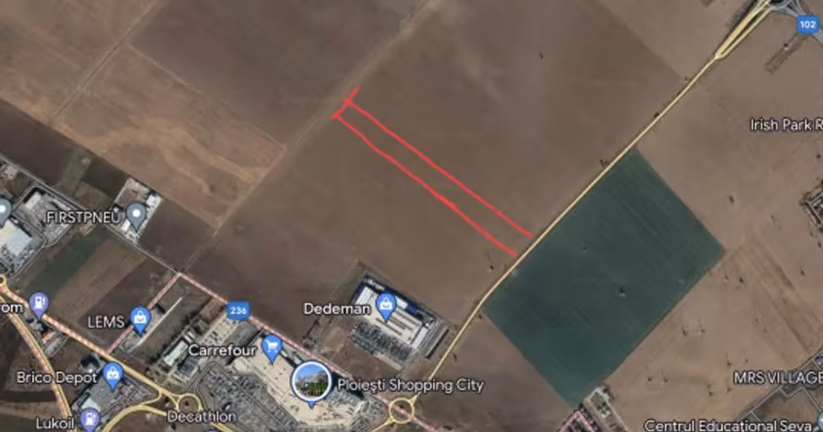 Teren agricol extravilan de vânzare de 12500 mp, în zona Central, Ploiești