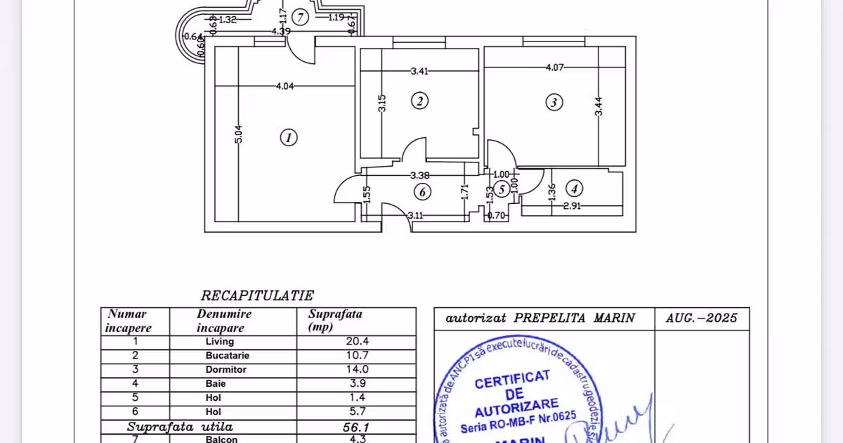 Apartament de vânzare cu 2 camere în zona Brâncoveanu, Sector 4