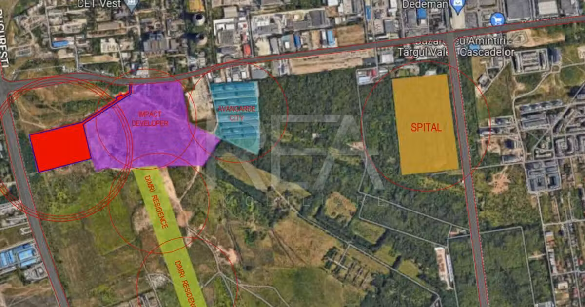 Teren Construcții intravilan de vânzare de 43000 mp, în zona Timișoara, Sector 6