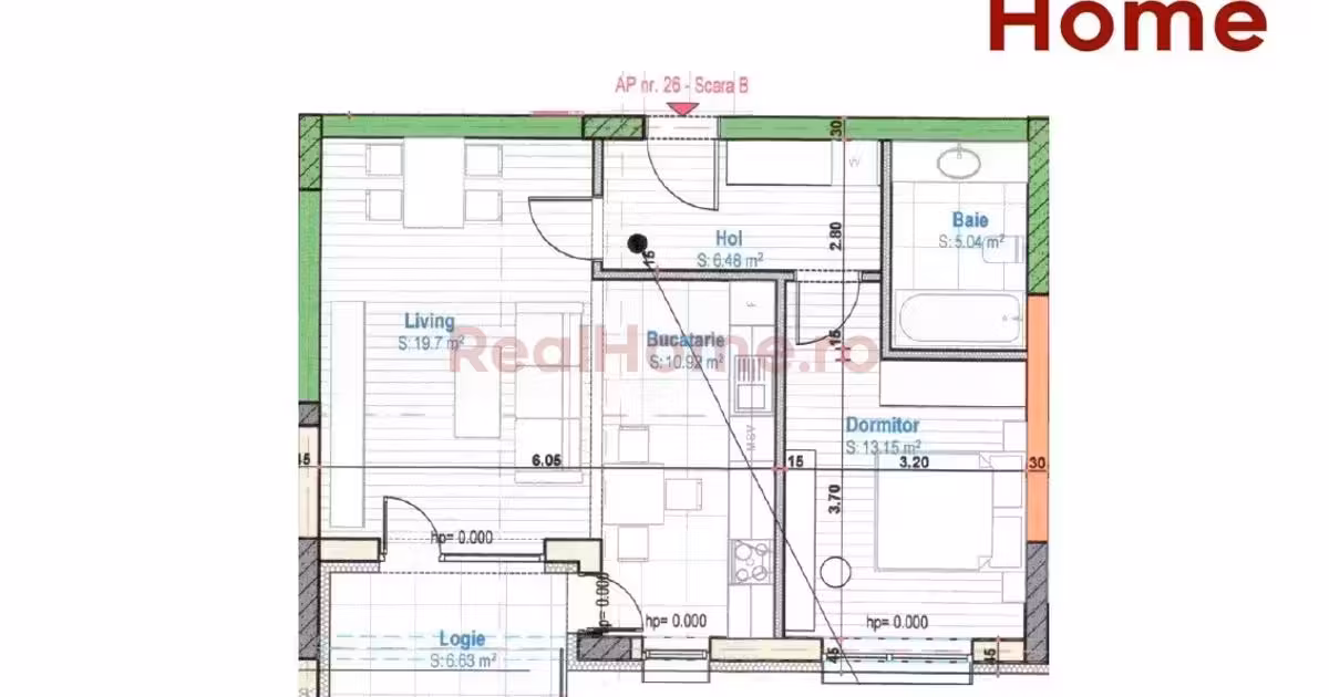 Apartament de vânzare cu 2 camere în zona 1 Decembrie 1918, Sector 3