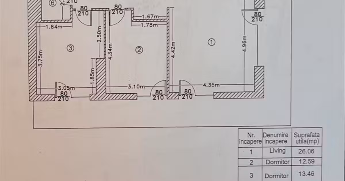 Apartament de vânzare cu 3 camere, mobilat în Voluntari