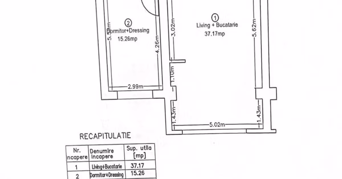 Apartament de vânzare cu 2 camere, mobilat în zona Pipera, Sector 1
